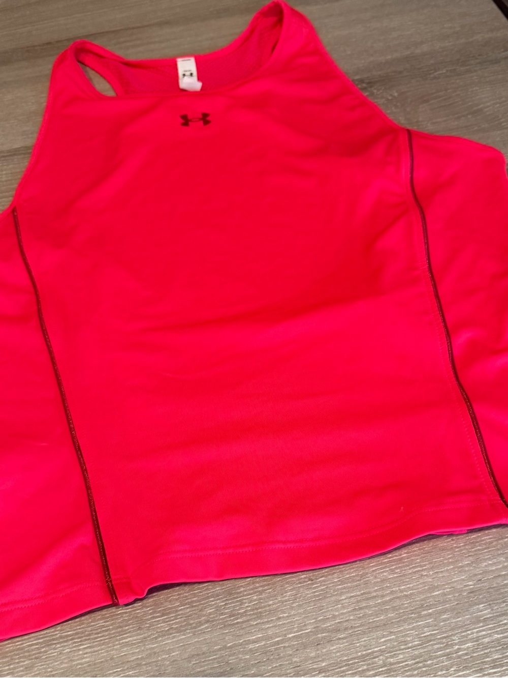Under Armour Hot Pink HeatGear Workout Tank Top